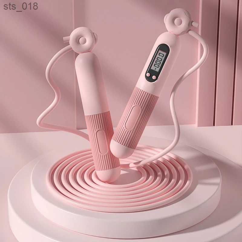 Accessories Jump rope intelligent fitness exercise and weight loss counting with adjustable counter to skip calories Steel Traini home H241104 V1H3