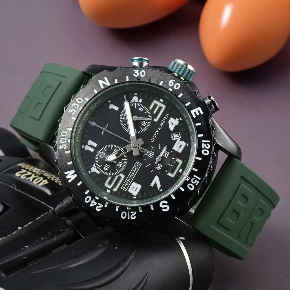 Men Quartz Luxury Wristwatch Hot Sale Sport Watches For Multifunctional Automatic Date Rubber Strap Hot Sale Fashion Male Clocks