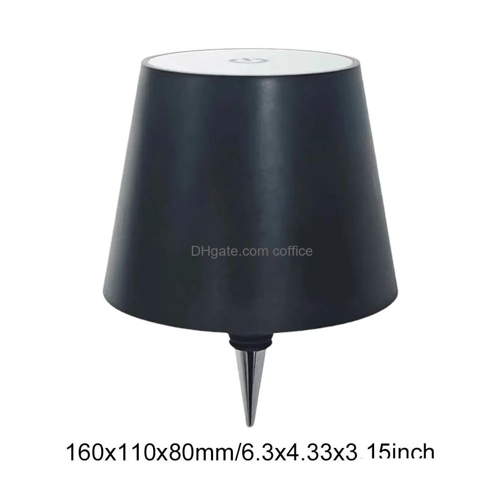 Other Home Garden Wireless Desk Lamp Creative Wine Bottle Detachable Portable Charging Atmosphere Decorative Bedside E Drop Delivery Otli7