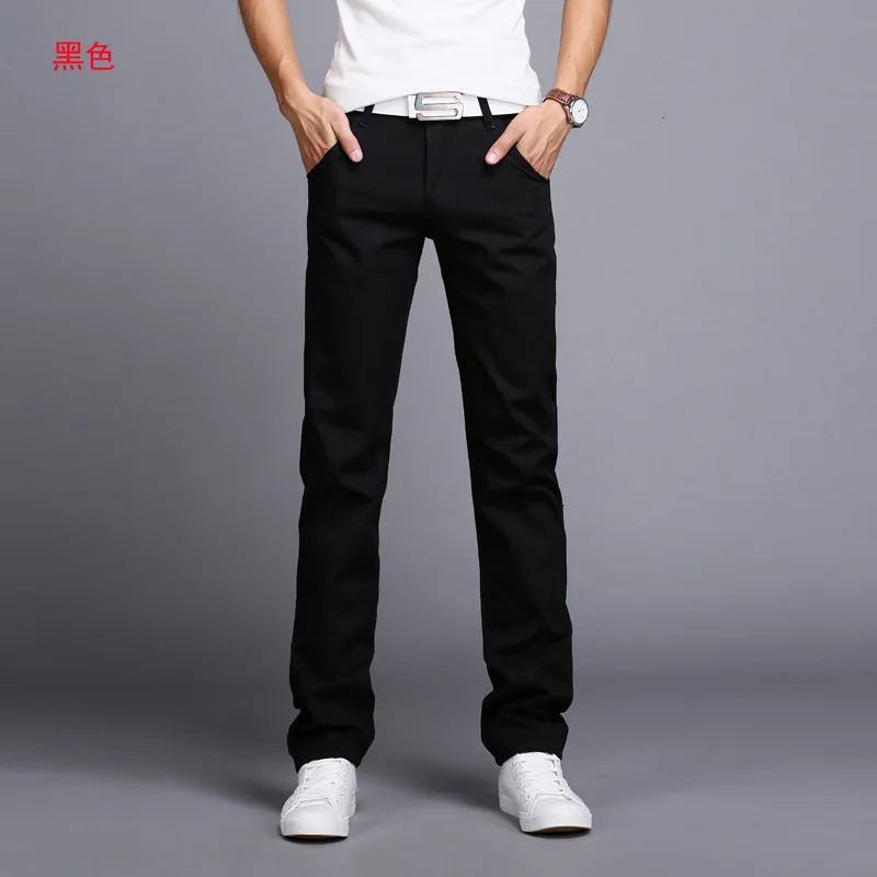 Spring summer Casual Pants Men Cotton Slim Fit Chinos Fashion Trousers Male Clothing 9 colors Plus Size 2838 241028