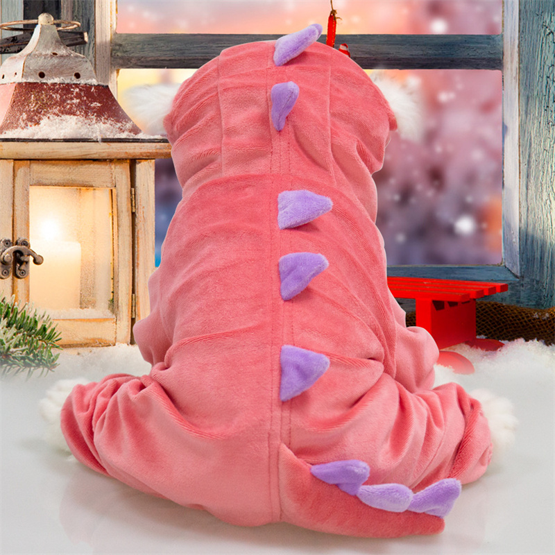 Dinosaur Dog Costume - Halloween Dog Costumes Dino Dog Clothes Cute Cat Apparel Funny Hoodie for Large Pets