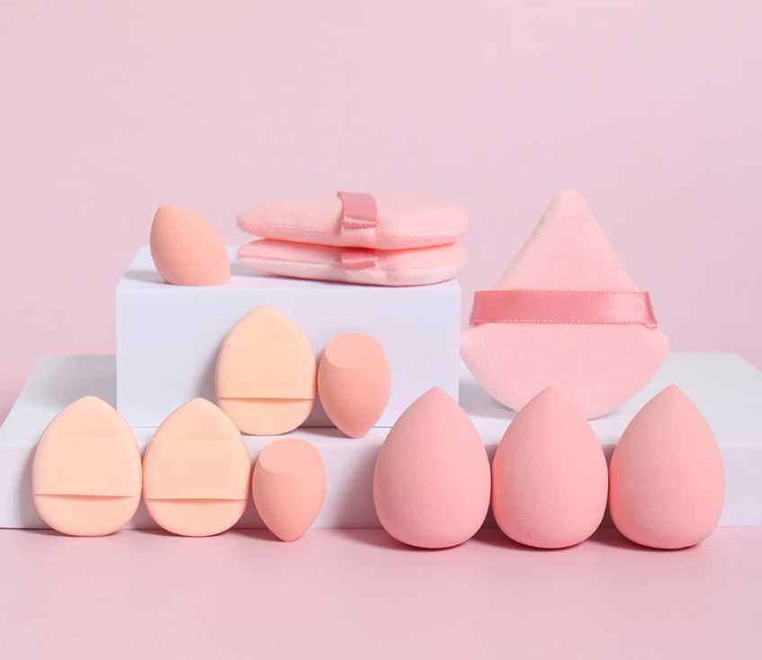 Luxury 2026 New 12Piece Makeup Net Washable Sponge Set Made Of Loose Powder Air Cushion Puffs Mini Beauty Fast Shipping X261019 - view 3