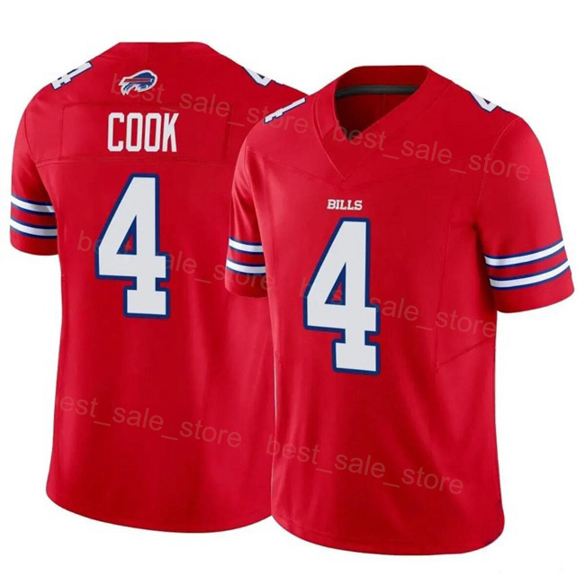 Custom Buffalo Football Jersey 17 Josh Allen 4 James Cook 22 Ray Davis 10 Khalil Shakir 86 Dalton Kincaid 0 Keon Coleman 26 Ty Johnson Blue White Red 