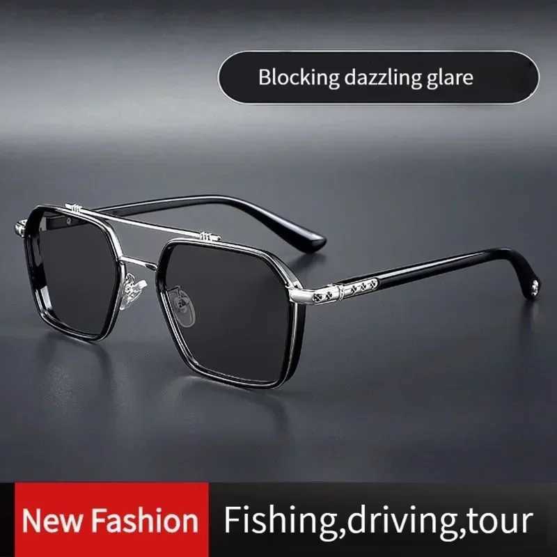 2024 Fishing Polarized Sunglasses Men Women Driving Fishing Retro Sun Glasses Brand Designer Male Metal Sunglasses for ManX241028