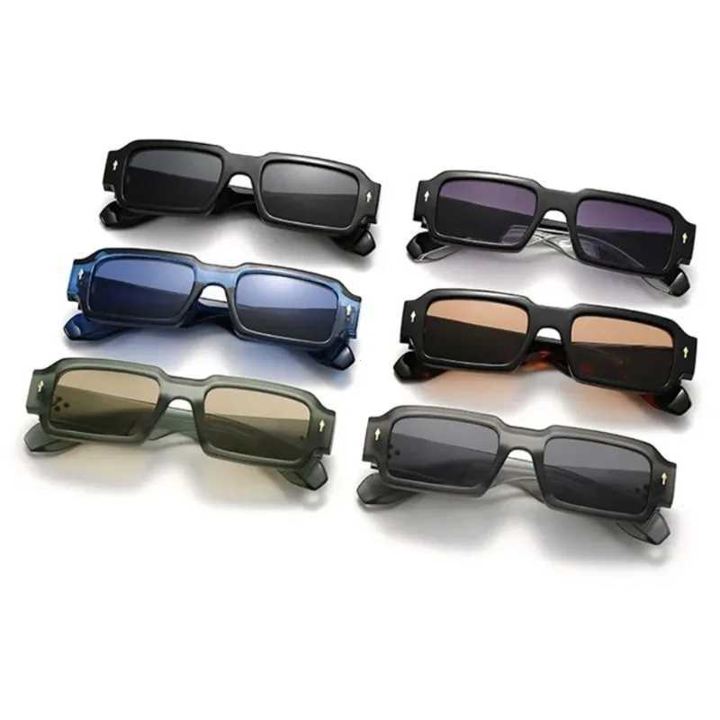 New Square Sunglasses Vintage Punk Trending Popular Fashion Retro Sun Glasses for Women MenX241028