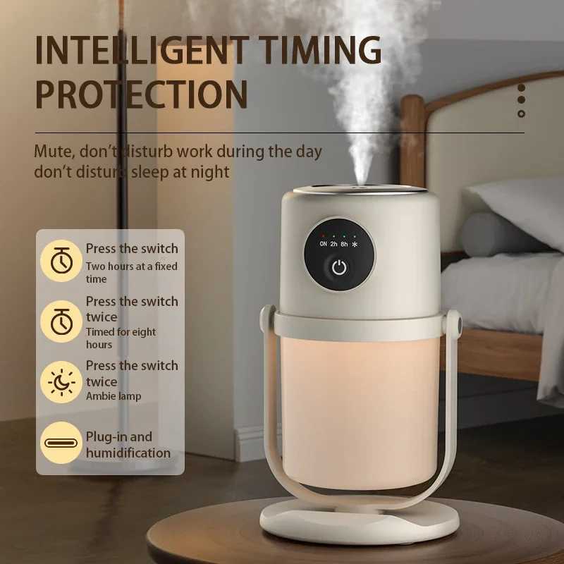 Desktop humidifier portable wireless mini USB charging rotating fog volume humidifier Y241104