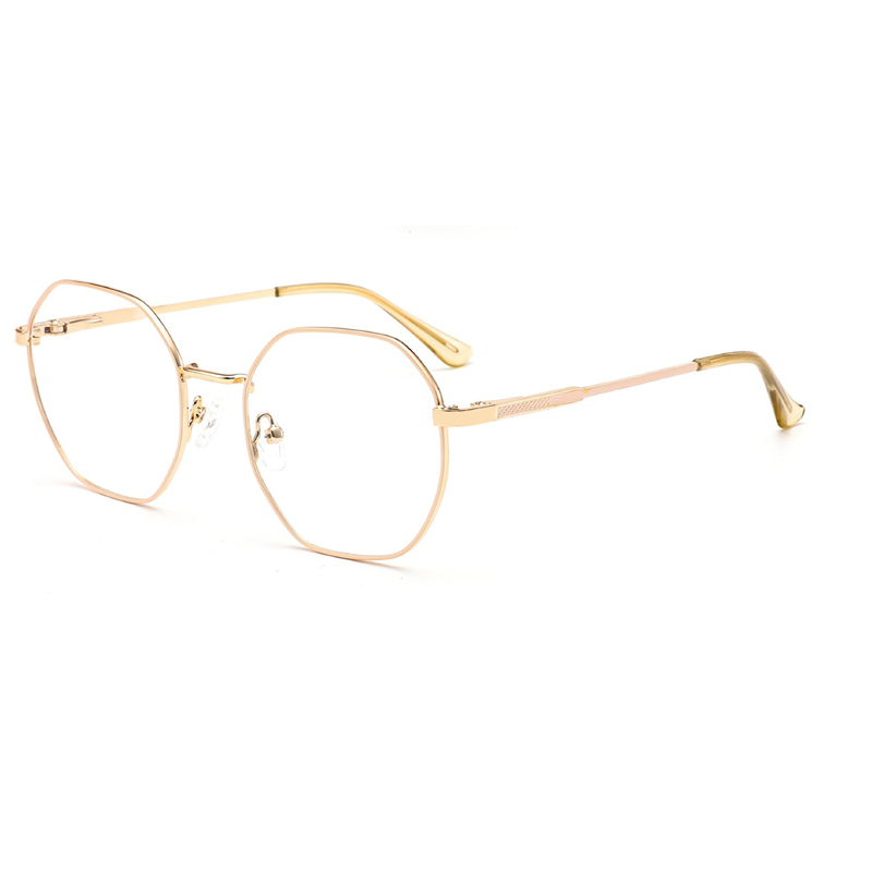 Designer glasses new metal eyeglasses frame men's fashion anti-blue light flat glasses retro cross-border eyeglasses frame