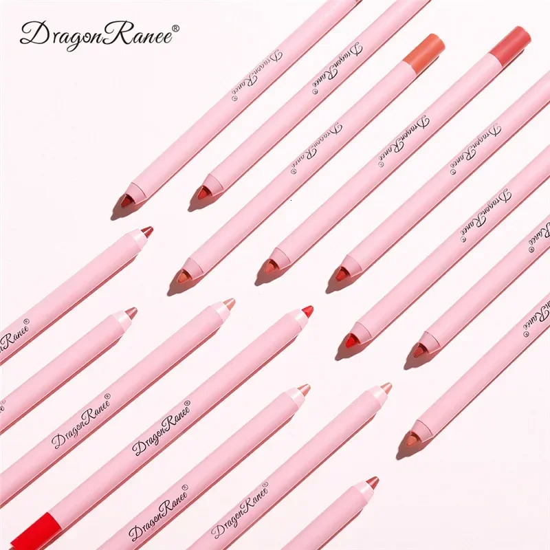 Lip Liner Pen Waterproof Matte 12 Color Outline Lip Shape Lip Plumper Lipstick Pencil Lasting Non-fading Velvet Lip-Liner Makeup 241028
