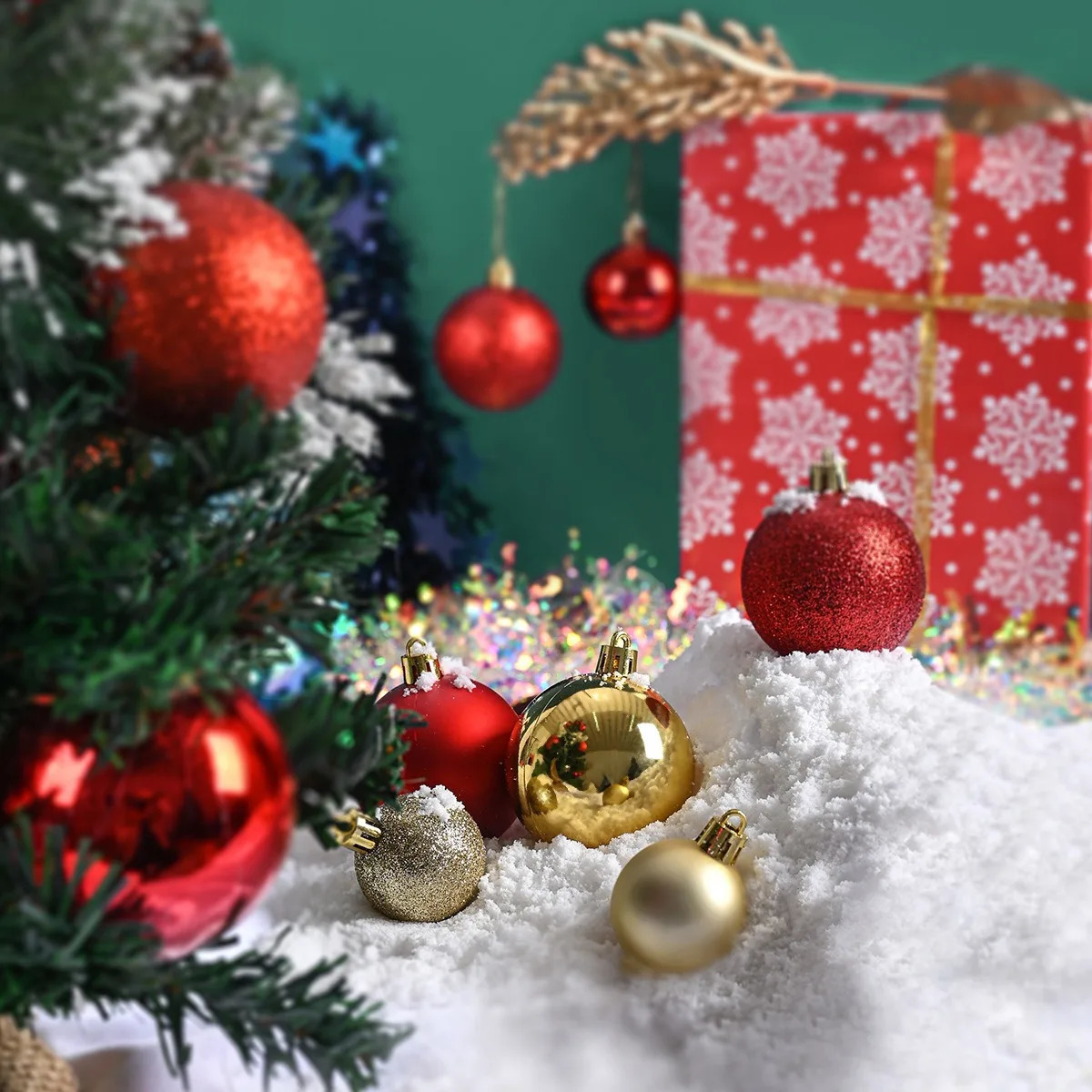 24Pcs Christmas Balls 46CM Big Ball Tree Pendant Ornaments for Home Party Decor 2025 Year Navidad Gifts Accessory 241029