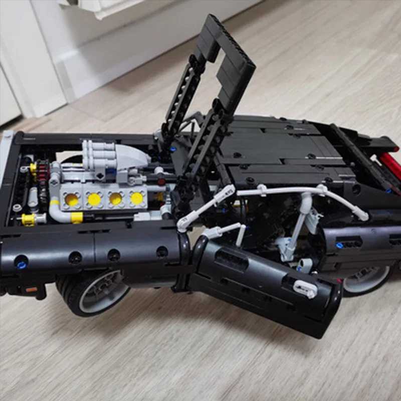 1077PCS Technical Dodge Charger Racing Car Building Blocks Model Assemble Bricks Fast and Furious Toy For Kid Boy Adults GiftXJ241029