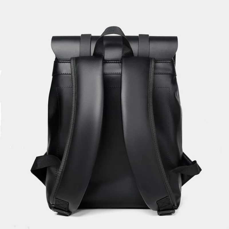 CMM Vintage Waterproof Backpacks Men Pu Leather Travel Backpack Large Capacity Students School Books Laptop Bags for 241029