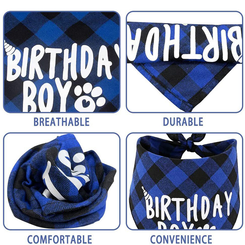 Dog Birthday Party Supplies Offered Birthday Boy Dog Bandana Dog Birthday Hat with Numbers