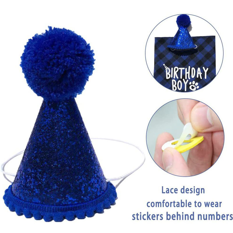 Dog Birthday Party Supplies Offered Birthday Boy Dog Bandana Dog Birthday Hat with Numbers