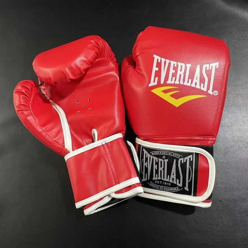 6/8/10/12/14oz Profional Boxing Gloves Thickened PU Muay Thai Sanda MMA Training Gloves Boxing Training AccoriesXJ241028