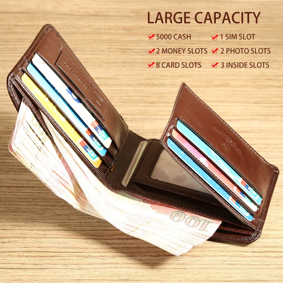 Mang selg mens y original short three fold one layer denim wallet business 241028 f6cb 4
