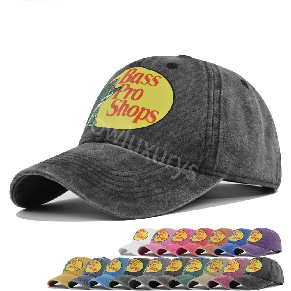 Designer Ball fashion hat 24ss Snapbacks Men Bass Pro Shops Print Summer Baseball Cap trucker caps Outdoor Sport Travel Unisex Dad Hat Boy Girl Snapback caps