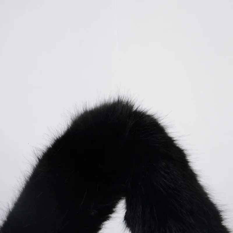 winter mink down furry bag Handles Cover sable fur Fastener Faux marten rabbit ermine For women Bags Accessories 241028