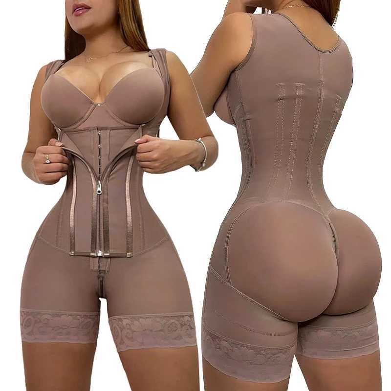 High Compression Girdle Shaper Colombian Fajas Shapewear Postpartum Belly flat Sheath Waist Belts Woman Extreme CorsetXJ241029
