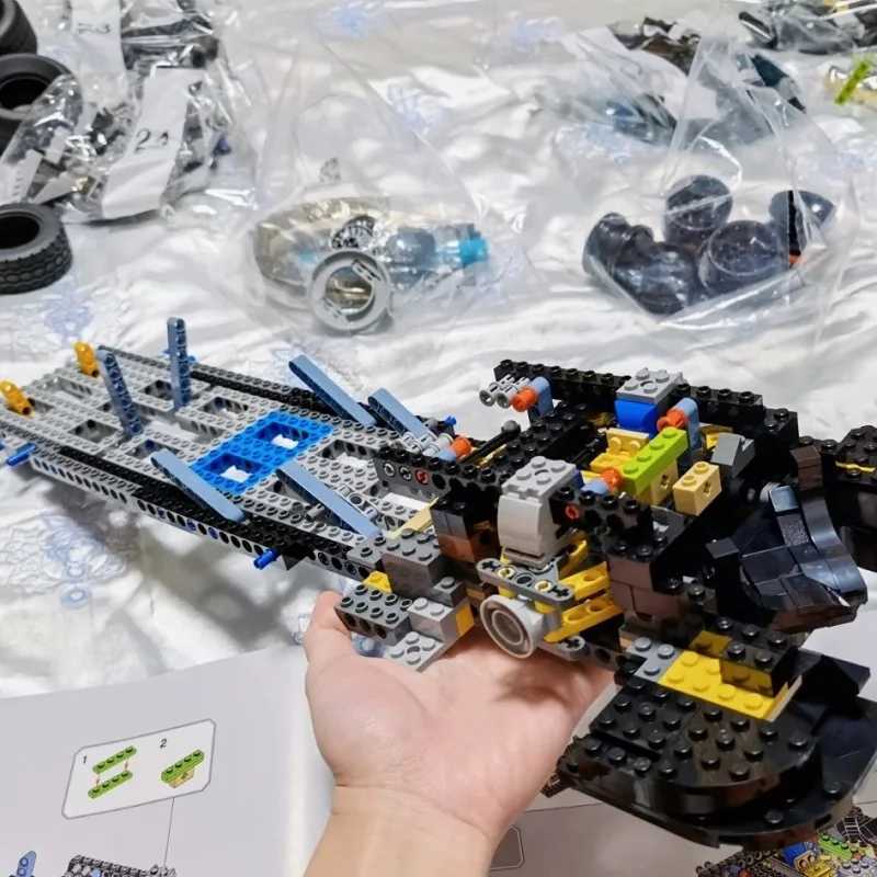 In Stock Building Blocks Super Hero Car Model 1989 Batmobile Car 76139 7188 6229 Bricks Toys For Boys and Girls GiftsXJ241029