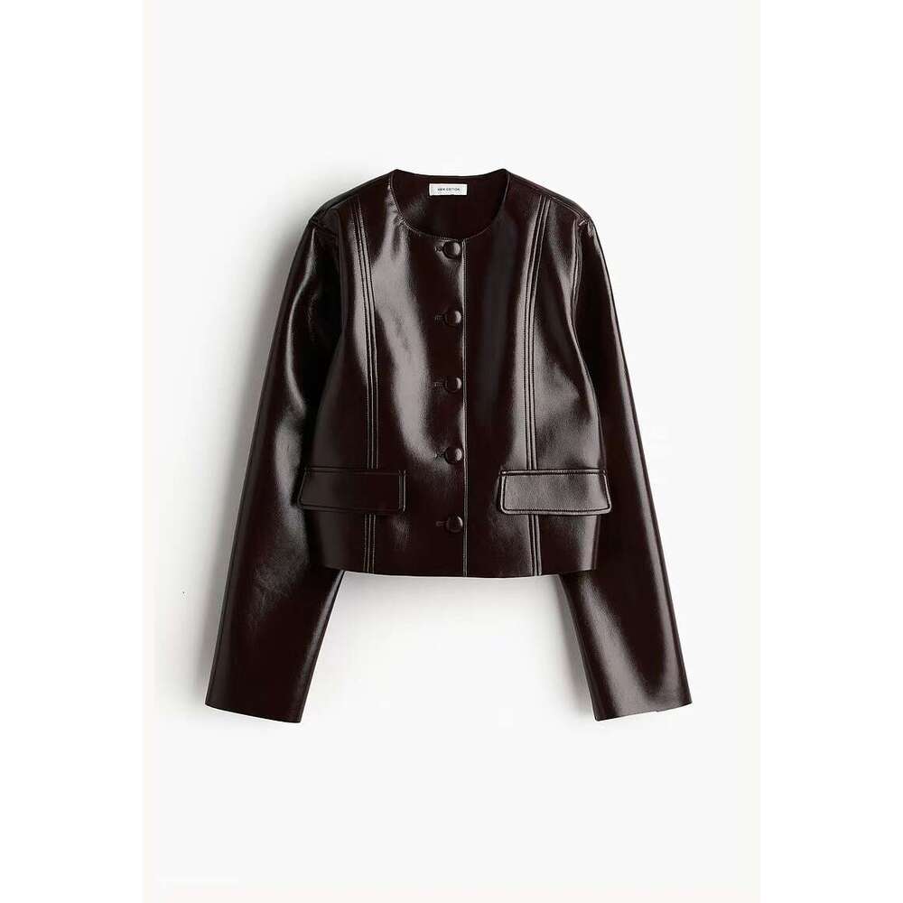 New high-end women's H/M wool blend weight loss Designer jacket Women's mid-length beige temperament Slim autumn and winter wool coat b4