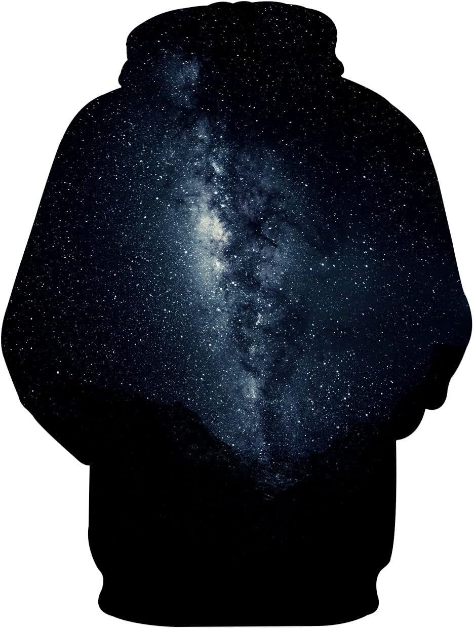Hoodie for Mens Womens Unisex 3D Novelty Hoodies Cool Graphic Pullover Sweatshirts with Pockets Graphic Fashionable and Warm