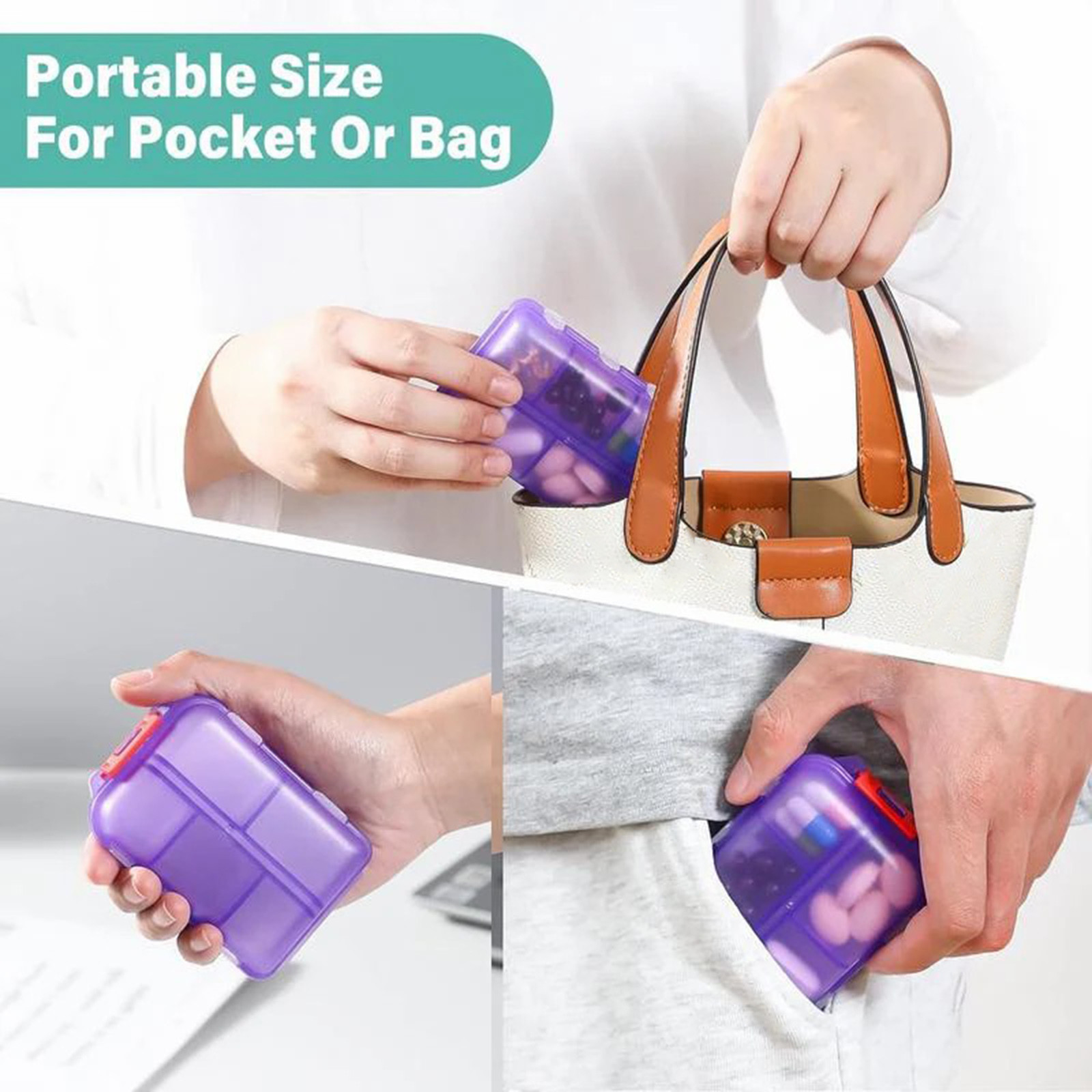 Organizer With Labels Travel Daily Container Medication Organizer Storage Organizer Travel Best Need Case 7 Day Organize