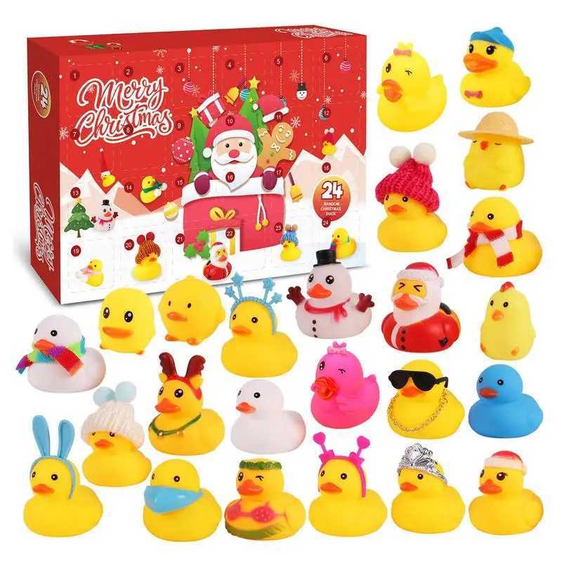 Christmas Shower Rubber Duck Advent Calendar 24 Day Christmas Countdown Calendar Surprise Christmas Party Gifts for Girls Boys W241029