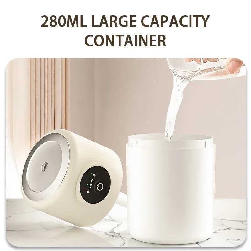 Desktop humidifier portable wireless mini USB charging rotating fog volume humidifier Y241104