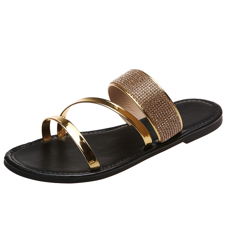 Large NEW Size Classic Bright Dia One e Casual Flat Slippers
