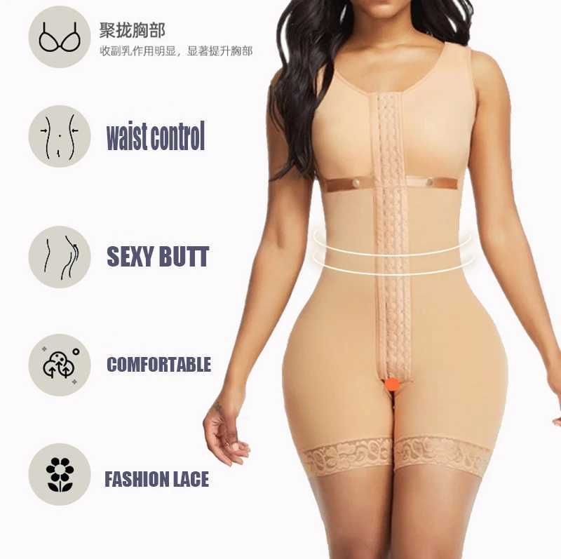 AfruliA Colombianas Girdles High Compression Bodysuits Shapewear Waist Post Surgery Corset Butt Lifter Body Shaper XJ250614