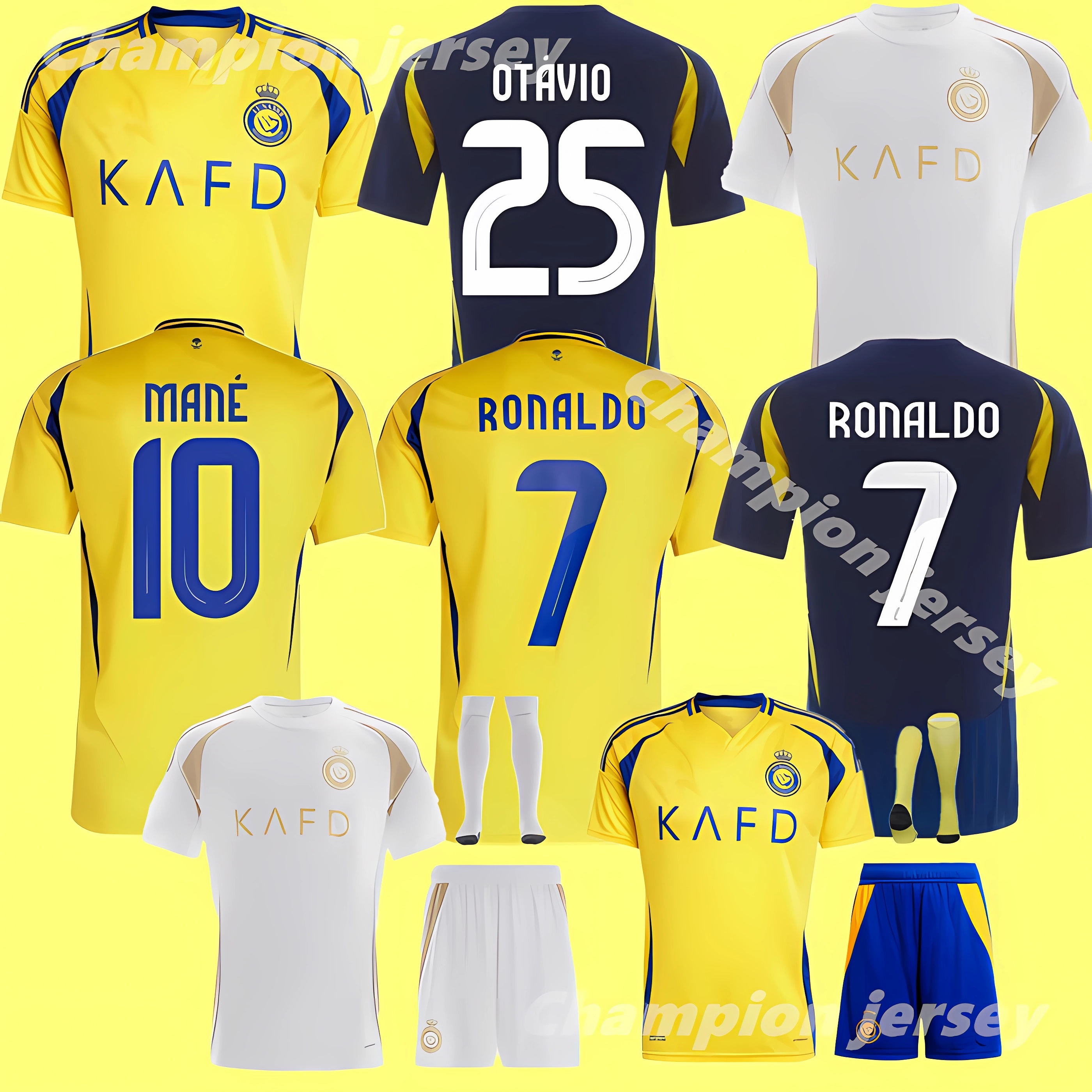 2025 2026 Ronaldo Soccer shirt MANE Al Nasser mens kids fans player football jersey 24 25 26 home away 3RD round Riyadh football jersey Al Hilal Saudi J.CANCELO uniform
