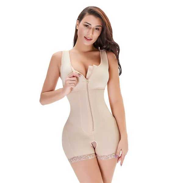 Zip Waist Lace Slimming Shaper Corset Control Shapewear Butt Lifter Strap Body Shaper Underwear Bodysuit Women Plus Size S-6xl XJ250614