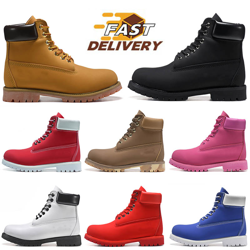 Men Women Designer Boots Top Fashion Platform Boot Sneakers Classic Wheat Black White Pink Loafers Sneakers Trainers Winter Mens Booties Leather Shoes