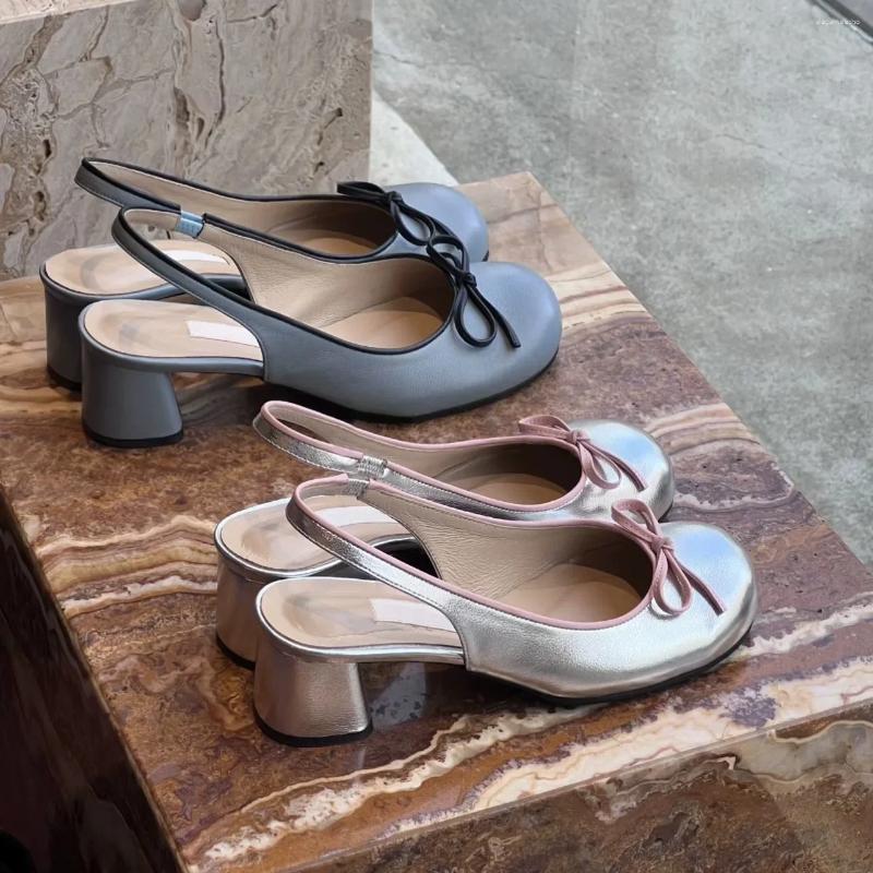 2025 S Fashion Designer Sandals Retro Free Shipping Pumps Block Heel Round Toe Patent Leather Women Shoes Sandals