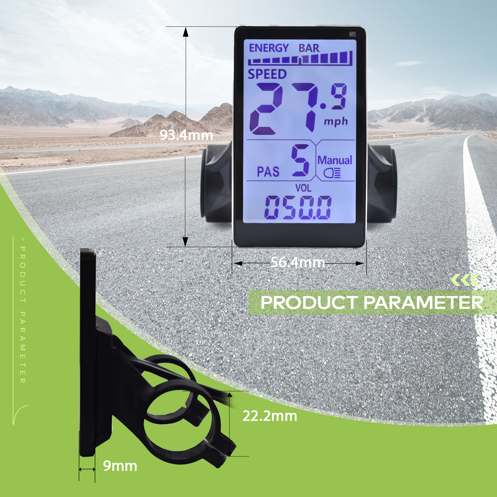 M5 Bicycle Computer for Cyclists Robust Bike Monitoring System with LED Display