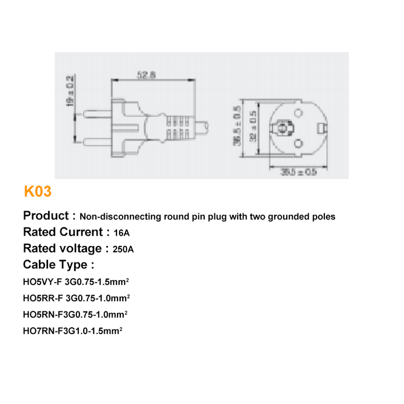 High Quality Custom Affordable Home Power Plug Ensuring High-Quality And Reliable Connections Power Plug European Standard
