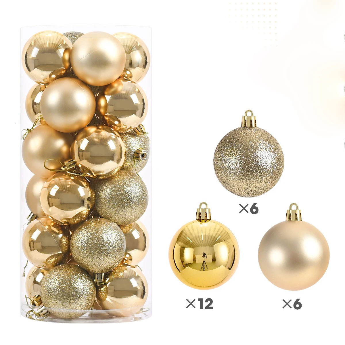 24Pcs Christmas Balls 46CM Big Ball Tree Pendant Ornaments for Home Party Decor 2025 Year Navidad Gifts Accessory 241029