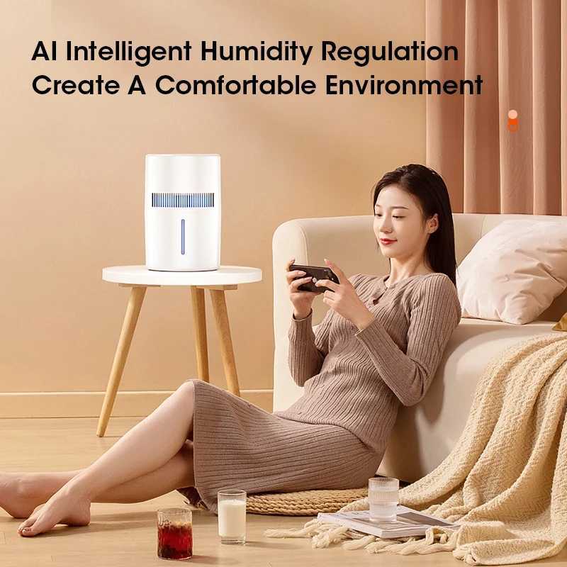 4L e-humidifier with fog free evaporation air humidifier with fog free water cleaning 350mL/h suitable for beds ranging from 10 to 20 Y241104