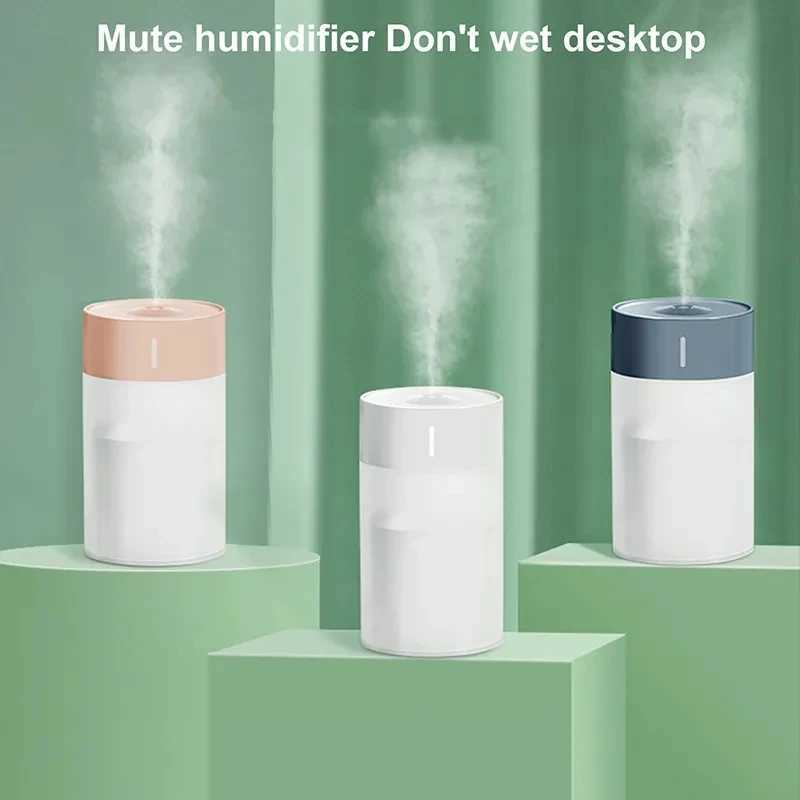 Portable Mini USB Ara Air Humidifier Trasonic Colorf Cup Bedro He Car Plants Enhancer Humicador 260ML Y241104