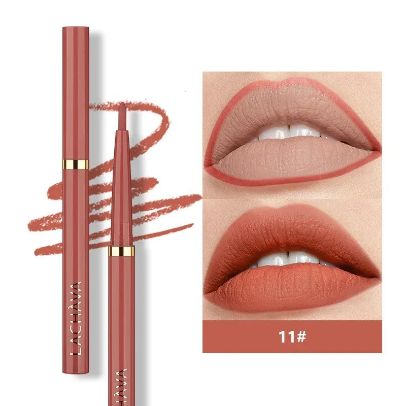 12 Colors Matte Sexy Rose Red Brown Lip Liner Pencil Waterproof Non-stick Smudge-proof Highly Pigmented Lipliner Pen Lipstick 241028