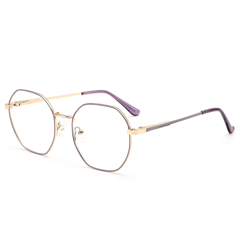 Designer glasses new metal eyeglasses frame men's fashion anti-blue light flat glasses retro cross-border eyeglasses frame