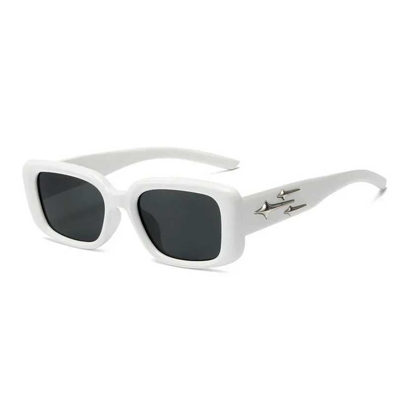New Retro Y2K Style Small Square Sunglasses Women Cat Eye Sunglasses Fashion Colorful Mirror Goggles Men Punk Sports Sun GlassesXJ241228