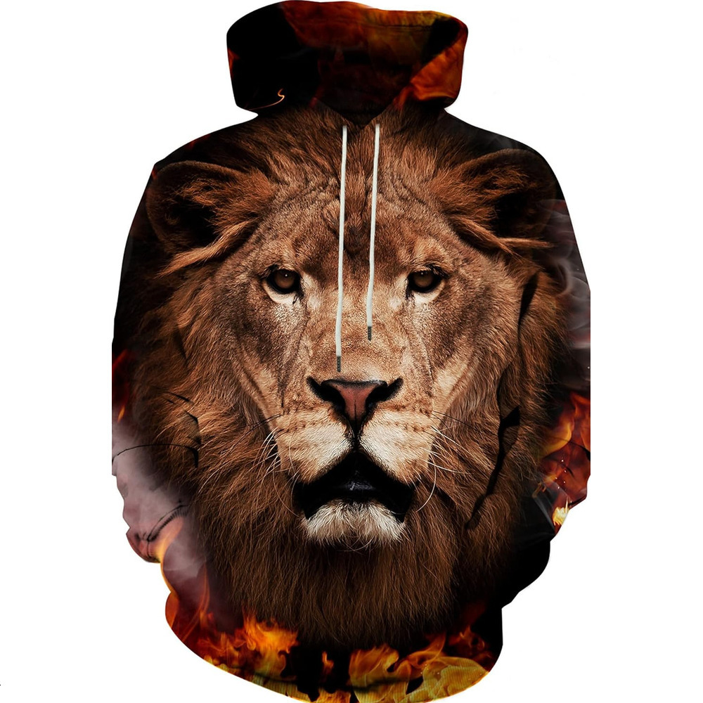 Hoodie for Mens Unisex 3D Novelty cool Hoodies for Men Cool Graphic Pullover Sweatshirts with Pockets Graphic Hip hop casual