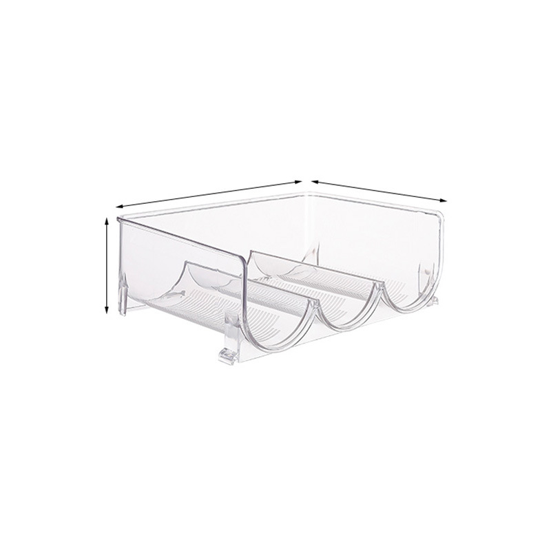 Multi-functional wine rack Multi-specification high transparent material storage rack Free stacking PET thickening shelf