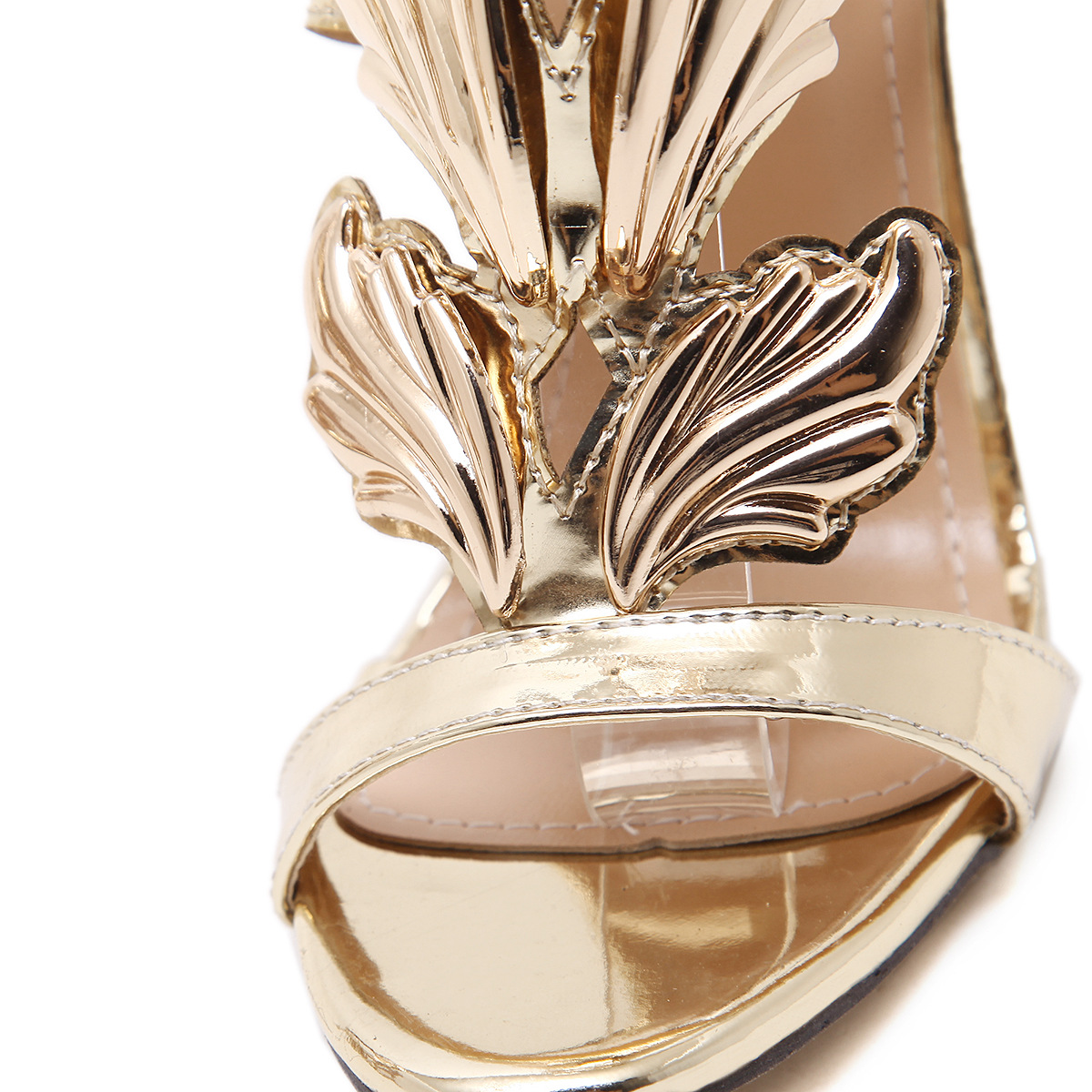 42 Size Butterfly Bow Thin Heel Roman Style Oversized Women's Sandals