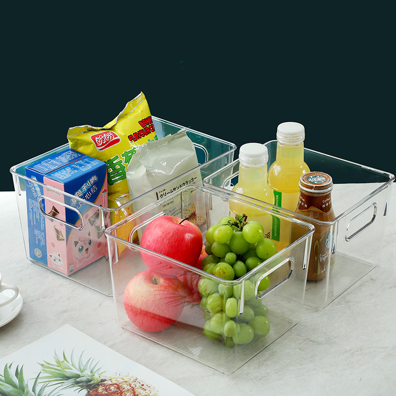 Storage box egg noodles frozen dumplings square transparent preservation box food grade vegetables finishing kitchen special wholesale