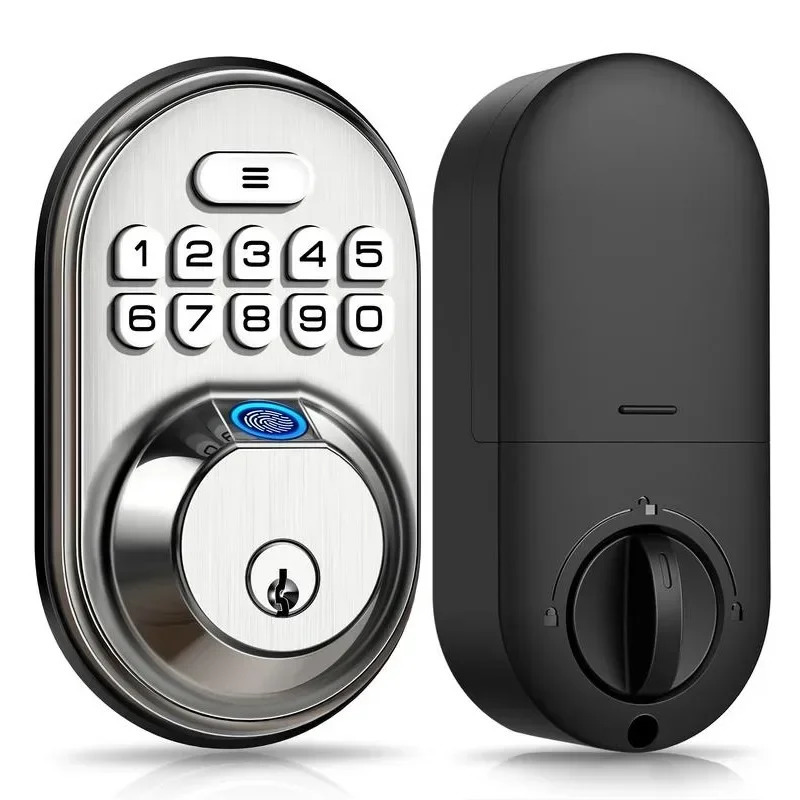 Smart Fingerprint Door Lock Veise RZ02A Keyless Entry Keypad Deadbolt with 20 Anti Peeping Password 241028