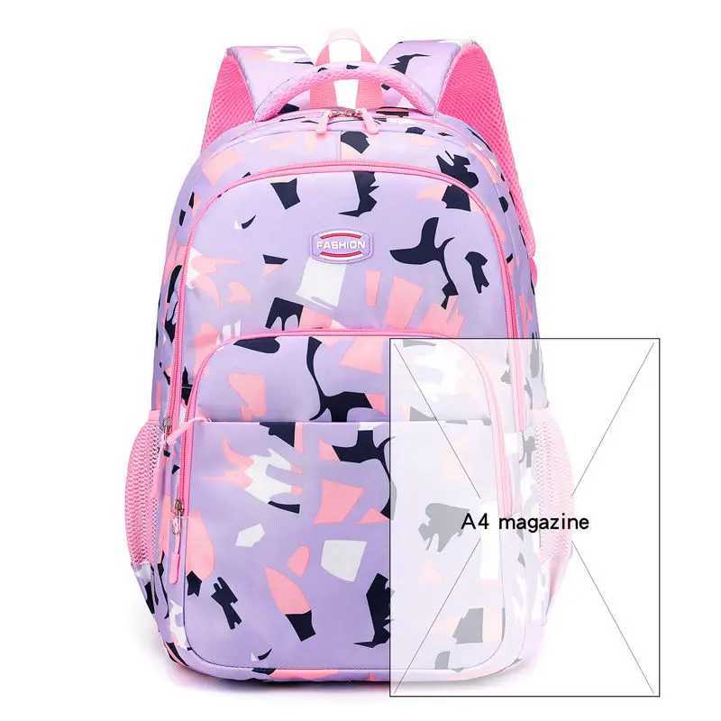 CMM Primary Child School Backpacks Large Capacity Orthopedic for Book Bag Camo Girls Backpack 241029