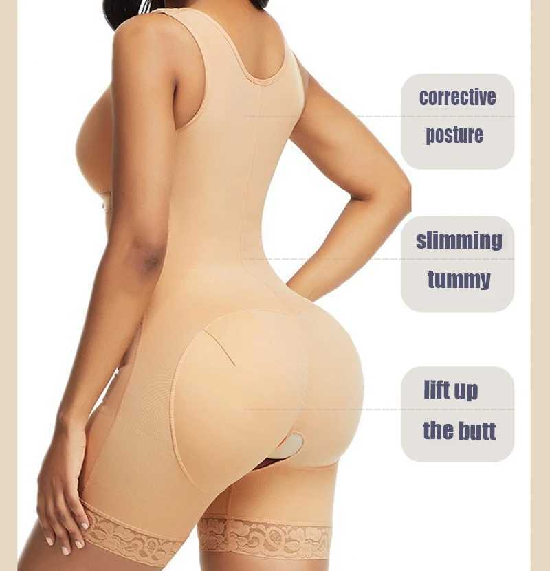 AfruliA Colombianas Girdles High Compression Bodysuits Shapewear Waist Post Surgery Corset Butt Lifter Body Shaper XJ250614