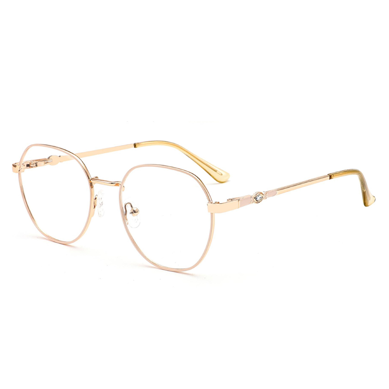 New metal eyeglasses frames men's fashion colour-changing glasses myopia glasses frame women's colour-changing anti-blue light glasses forei